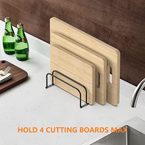 KORRTFID Cutting Board Storage Rack, Compact Cutting Board Organizer, Chopping Board Storage Stand Rack, Bakeware & Cookie Pan Sheets Organizer (2PCS 1.0 Inch) - Image 6