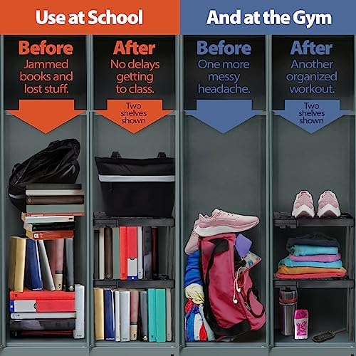 Piffny Locker Organizer Shelf, Magenta - Image 3