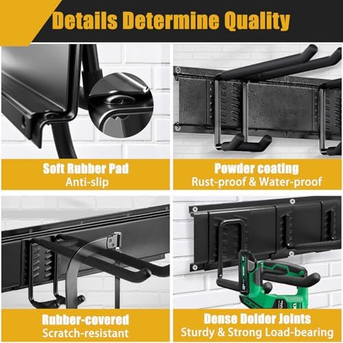 KOFANI 48IN 700LB Heavy Duty Garage Tool Organizer Wall Mount Storage Rack - Image 4