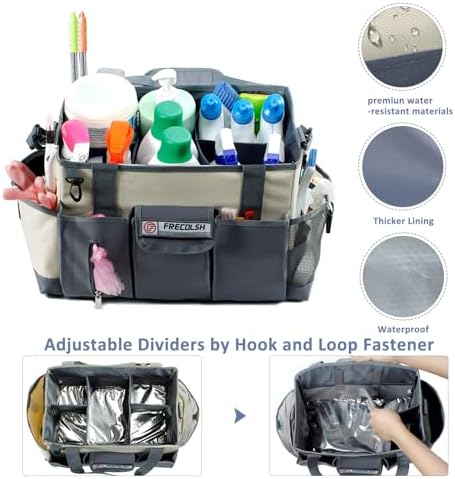 13" Cleaning Caddy for Cleaning Supplies, Cleaning Bag for Housekeepers - Image 2