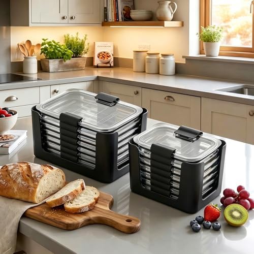 Food Storage Container Lids Organizer for Rubbermaid Brilliance Nap-On Lids - Image 2