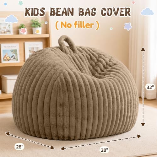 Bean Bag Cover No Filler Stuffed Animal Storage Bean Bag Chair Cover - Image 2