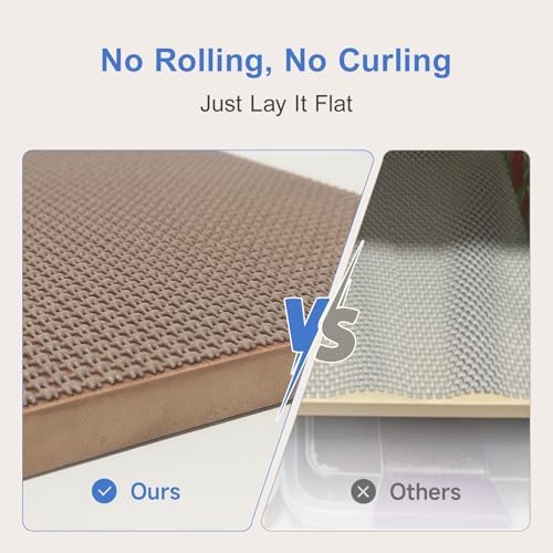Non Adhesive Shelf Liner, 11.8 in x 9.8 ft, Wheat - Image 6