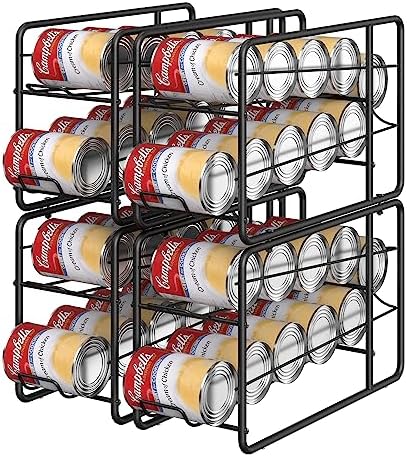 MOOACE 4 Pack Can Organizer for Pantry, Stackable Soda Can Dispenser Rack - Image 6