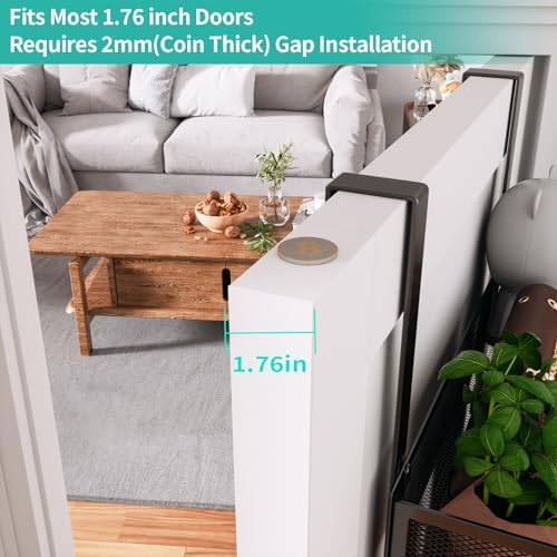HapiRm Over the Door Hanger with Coat Hooks and 2 Baskets, Rustproof & Waterproof Over the Door Hooks, Storage Organizer for Hats, Bathroom, Kitchen, Bedroom, RV, Camper-Black (for 1.76in Doors) - Image 4