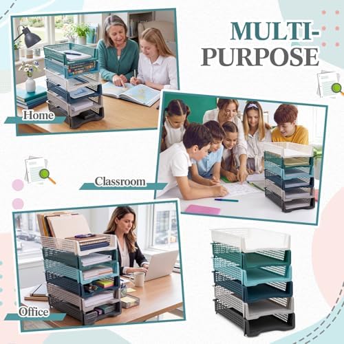 Geetery Turn in Trays Classroom, Morandi Color, Set of 12 - Image 5