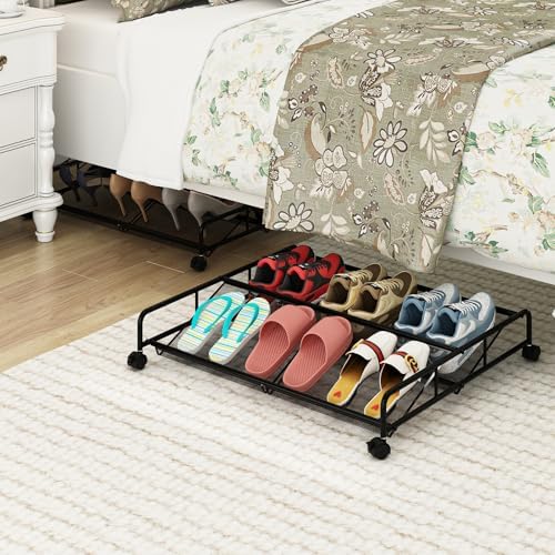 Under Bed Shoe Storage Organizer, Under Bed Storage Containers - Image 2