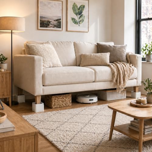 BTSD-home 3 or 6 Inch Adjustable Bed Risers, 8 Pack - Image 3