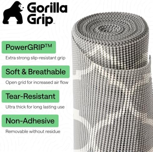 GORILLA GRIP powerGRIP Drawer Shelf and Cabinet Liner, 12"x30', Quatrefoil - Image 2
