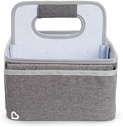 Munchkin® Portable Diaper Caddy Organizer, Grey 1 Count (Pack of 4) - Image 5