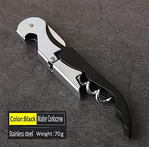 Professional Waiter Corkscrew Wine Openers Set, Heavy Duty Stainless Steel Hinges Wine Key for Restaurant Waiters, Sommelier, Bartenders