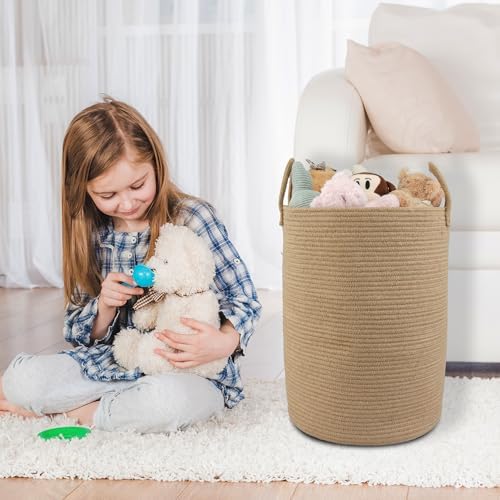 XUANGUO Laundry Basket Laundry Hamper for Clothes Jute Large - Image 5