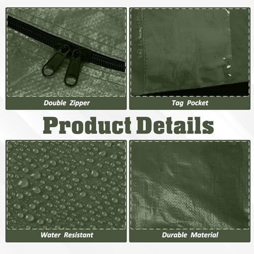 Windyun 4 Pcs 168 Gallon Extra Large Moving Bags XXL Heavy Duty Storage Bag - Image 3