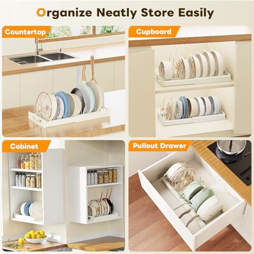Dayacoco Pots and Pans Organizer Under Cabinet with 10Compartments - Image 5