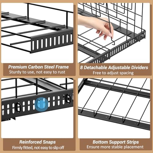 Housolution Pull Out Baking Tray and Cookie Sheet Cutting Board Organizer - Image 6