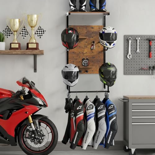 Motorcycle Helmet Wall Mount, 4-Helmet Capacity - Image 6