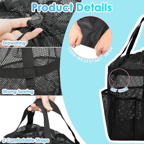 Fammart Mesh Shower Caddy Portable, Shower Bag College Dorm Room Essentials - Image 5