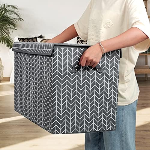 Large Toy Storage Box Chest for Kids, Sturdy Toy Box Bin Baskets with Lid - Image 5