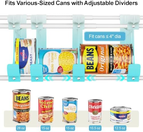 iSPECLE Can Organizer for Pantry - Auto-Rolling, Expands to Hold 60 Cans - Image 4