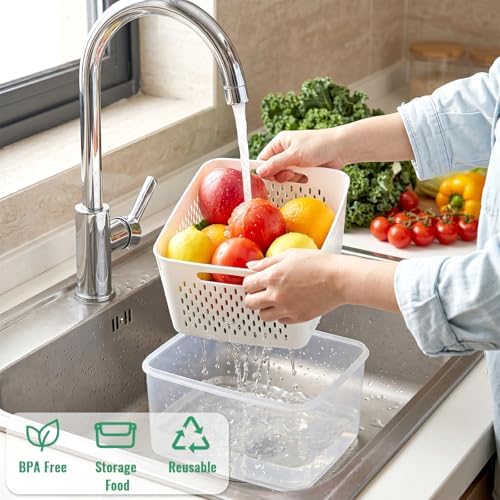 5 PCS Fruit Storage Containers for Fridge Food Storage Containers - Image 3