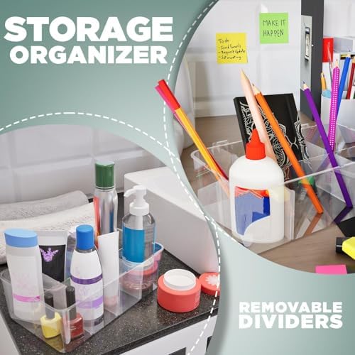 Utopia Home Tea Bag Organizer - Stackable Tea Bag Storage Organizer with Clear Top Lid- Tea bag holder For Counter tops, Kitchen Cabinets, Pantry, Sweeteners (Clear, Pack of 6) - Image 5