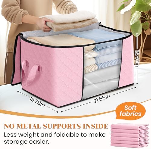 Fab totes 10 Pack Storage Bags for Clothes Blanket Storage Bins with Lids - Image 2