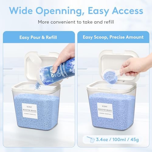 Lifewit Laundry Pods Container with Pop-up Lid, 0.72gal, 2 Pcs - Image 3