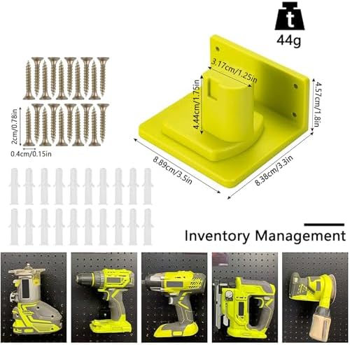 20 Pack Tool Holder Compatible with Ryobi 18V Wall Mount Plastic - Image 2