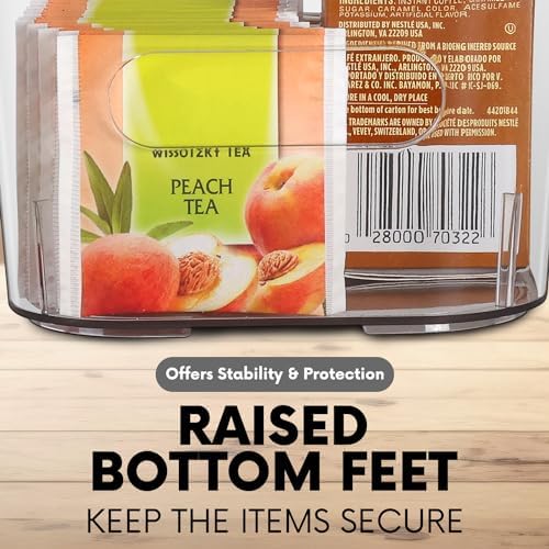 Clear Storage Bins, Pantry Organizers and Storage Containers Fridge Organizer Bins Kitchen Organization Cabinet Organizer Bin for organizing Cleaning Supplies Home Kitchen Refrigerator Containers - Image 4