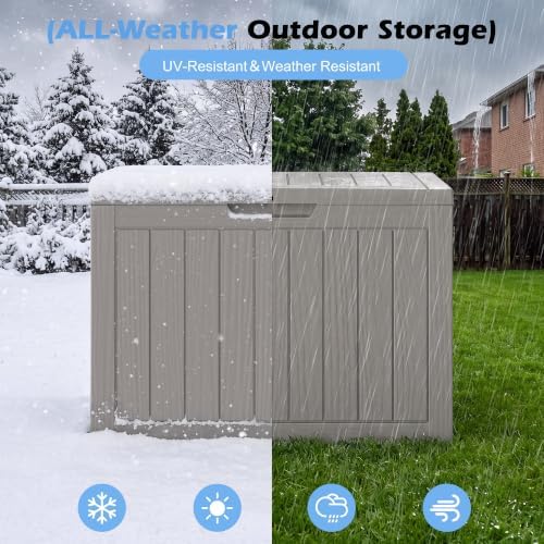 Outdoor Storage Box Waterproof, 55 Gallon Deck Box for Patio Storage - Image 4