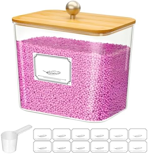 Lifewit Laundry Pods Container with Lid, 0.7gal, Natural, 1 Pcs by Lifewit