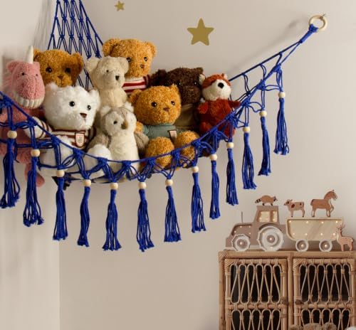 Stuffed Animal Toy Storage Hammock with LED Light,Plushie Net for RoomDecor - Image 6