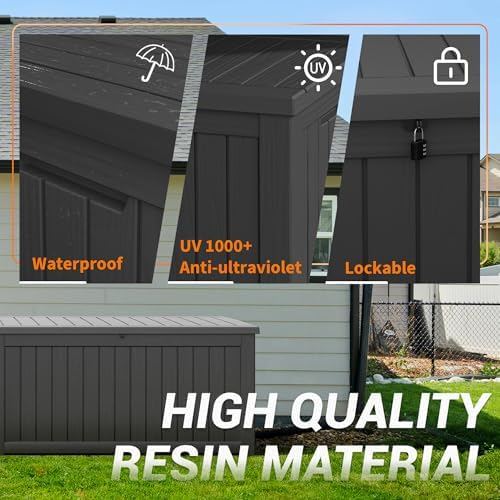 Outdoor Storage Box Waterproof, 300 Gallon Deck Box for Patio Storage - Image 4
