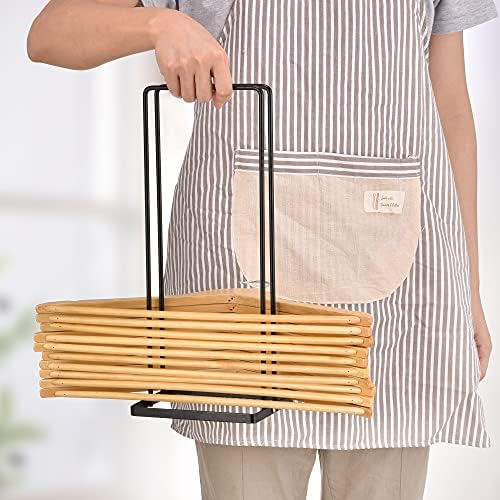 EASTTOWEST Hanger Organizer Stacker for Closet Laundry Room,Holds up 110 Wire Hanger,Black Carbon Steel Clothes Hanger Storage Rack Holder for Adult or Child - Image 6