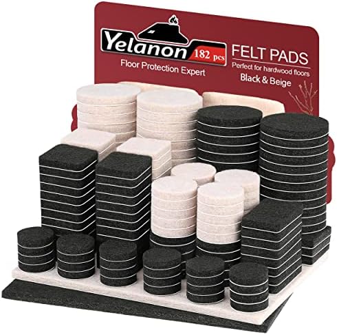 Felt Furniture Pads for Hardwood Floors -Yelanon Felt Pads for Chair Legs by Yelanon