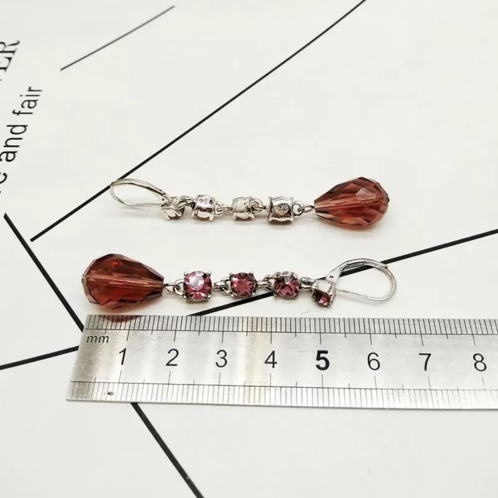 100pcs 8x12mm Teardrop Crystal Glass Beads for Jewelry Making, Faceted Vertical Hole Teardrop Glass Spacer Beads for Wind Chimes Bracelet Earring Necklace DIY Craft(Gold Yellow)