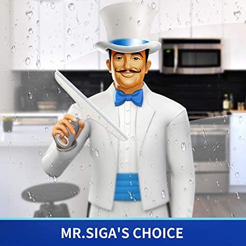 MR.SIGA Silicone Squeegee for Shower Doors, 10 inch, White & Gray, 4 Pack - Image 2