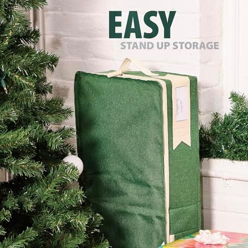 Little ELF Premium Wrapping Paper Storage Organizer, Easy to Carry, 6 Individual Pockets for Christmas Gift Wrap Supplies, Lightweight and Sturdy - Image 6