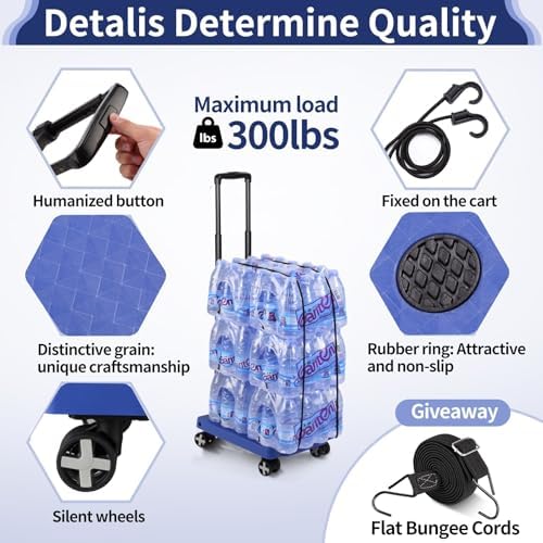 GtIiFmTe Foldable Hand Truck, Lightweight Luggage Cart for Airport Car Seat - Image 4