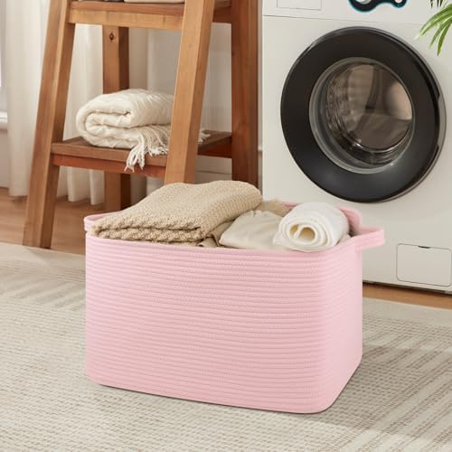 OIASKET 65L Extra Large Blanket Basket Living Room, 19.7"x15.8"x11.8" - Image 6