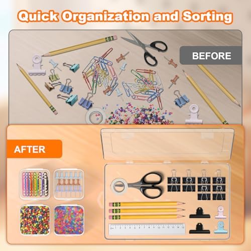 30 Pcs Bead Organizer Box, Clear Plastic Bead Storage Containers - Image 4