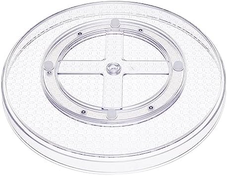 Amazon Basics Clear Lazy Susan Turntable Organizer for Organization, 12-Inch (Pack of 8) - Image 4