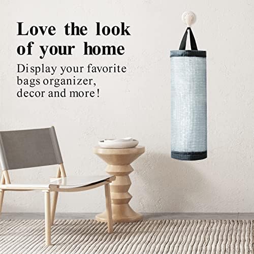 TOGETRUE Plastic Bag Holder, Mesh Grocery Bag Holder Hanging Storage Bag Dispenser (Dark Grey 2 Packs) - Image 6