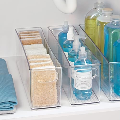 iDesign Plastic Stackable Storage Bin, Clear - Image 6