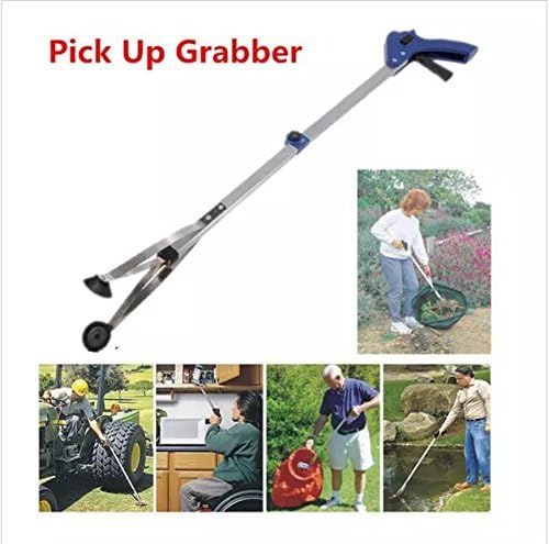 [New Version] 2 Pack Foldable Reacher Grabber Tool, Long 32" Foldable Extender Gripper Tool, Suction Cups for Precise Work, Claw Trash Garbage Picker, Garden Nabber, Mobility Aid Pick Up Tool - Image 5