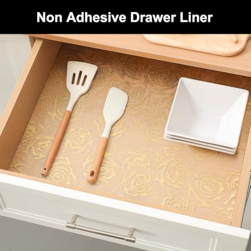 Cooyes Shelf Liner Non-Adhesive EVA Cabinet & Drawer Liner 11.8" x 120" - Image 4