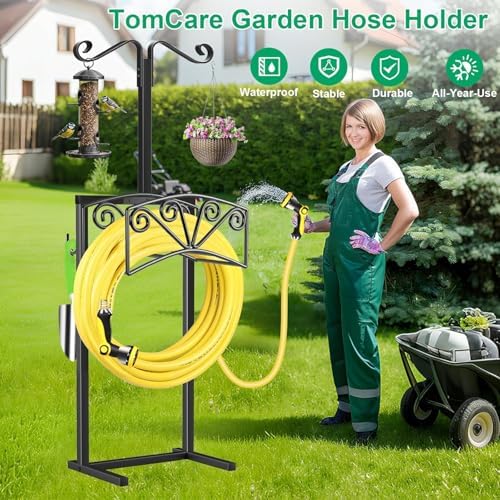 TomCare Garden Hose Holder, Heavy Duty Water Hose Hanger for 160FT Hose - Image 6