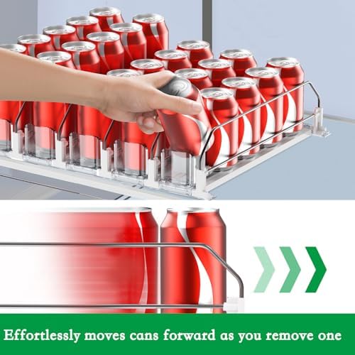 SZNLZQ Drink Organizer for Fridge,Holds 25 Cans - Image 3