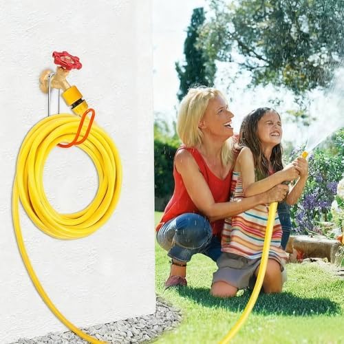 Garden Hose Holder Water Hose Hanger Wall Mounted,304Stainless Steel Solid Hose Hook Holds Up to 50Ft Garden Hose, Expandable Hose, Water Hose(Red 1pcs) - Image 2