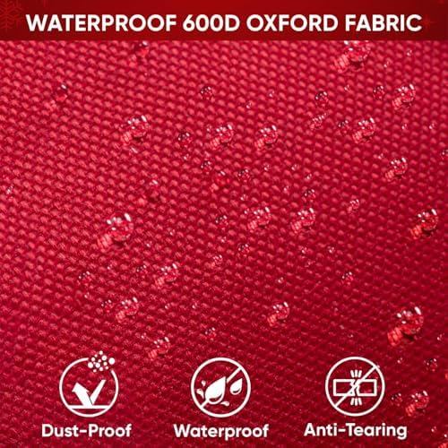 BALEINE Christmas Wrapping Paper Organizer Storage, 41" Gift Wrapping Paper Storage Containers, Clear PVC with Durable 600D Oxford Fabric Gift Wrap Paper Holder Fits 18-25 Rolls, Green - Image 5
